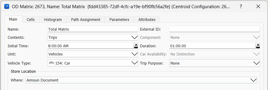 Figura do tutorial 1 — Aimsun Next 26.0.1